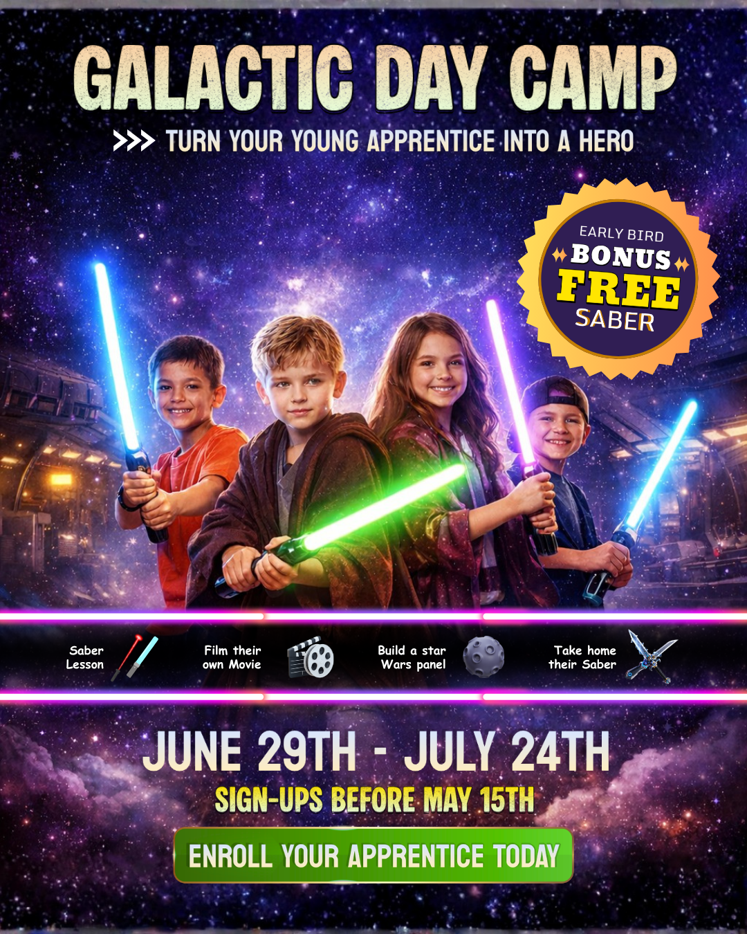 Galactic Summer Camp (Ages 6–10) | Docking Bay 45 at Lloyd Center