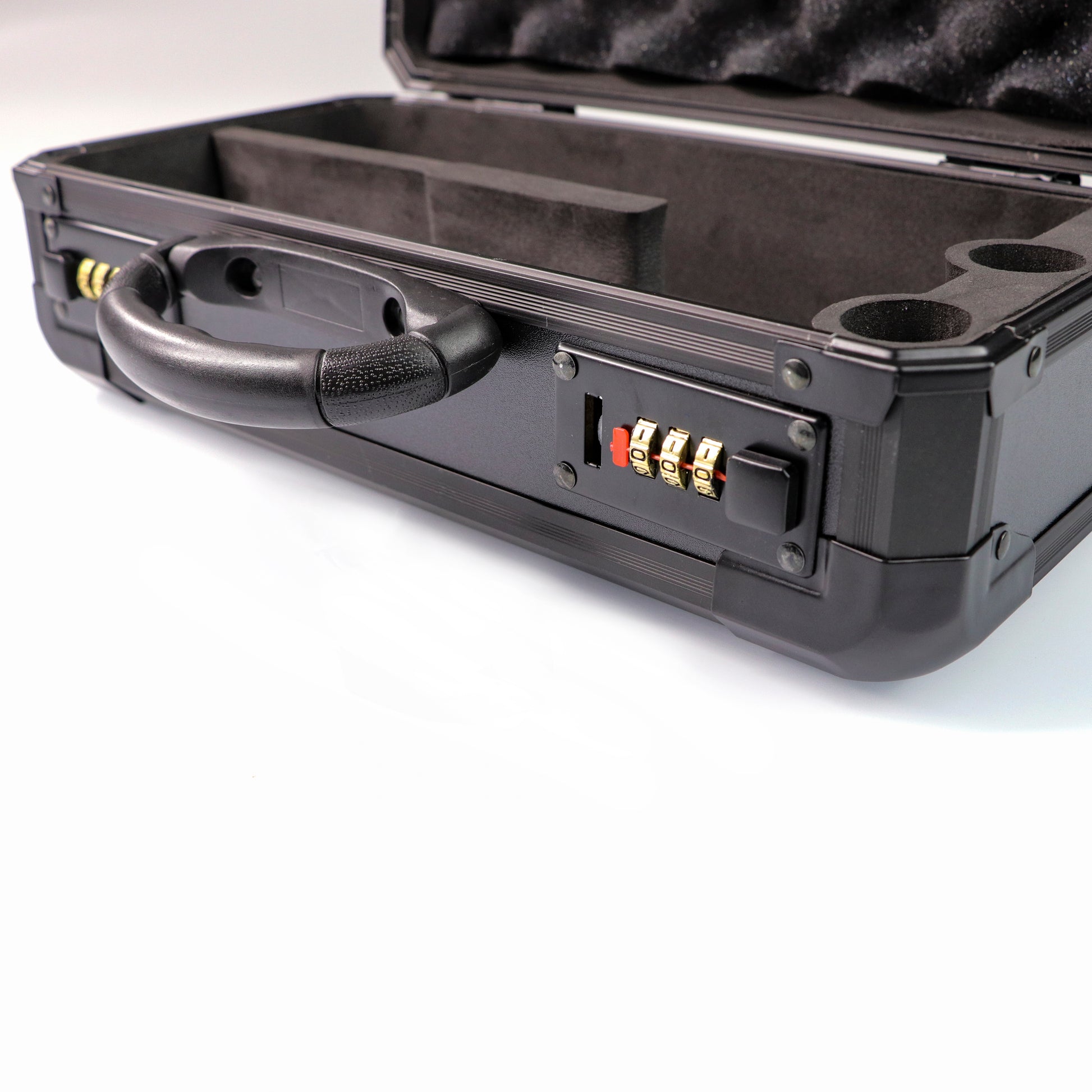 Hilt hard case with combination lock