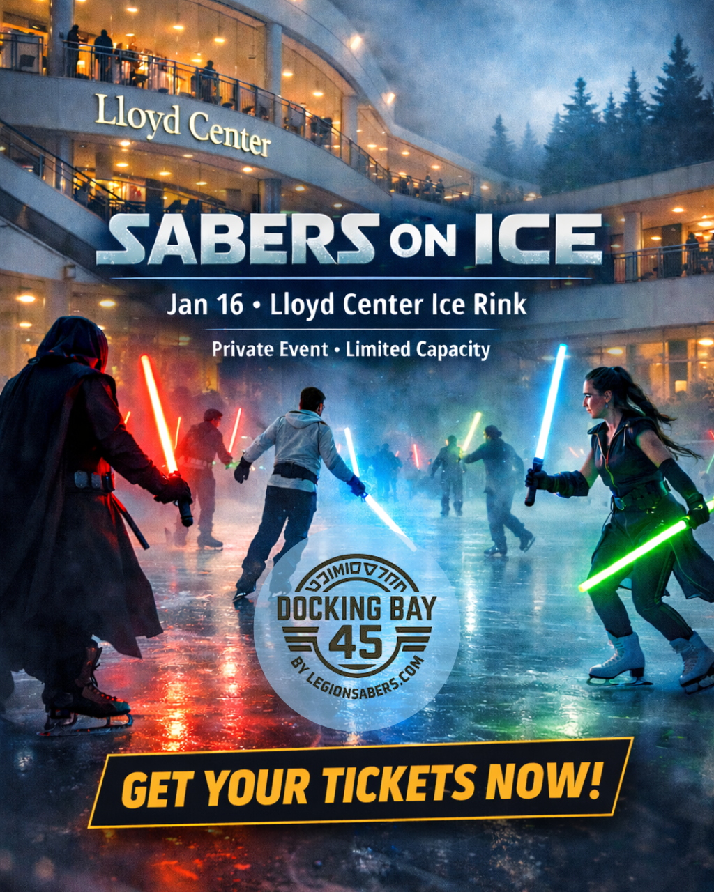 SABERS ON ICE - January 16th 8-10PM